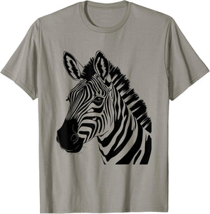Zebra Head Graphic T-Shirt - T-Shirt | Sand