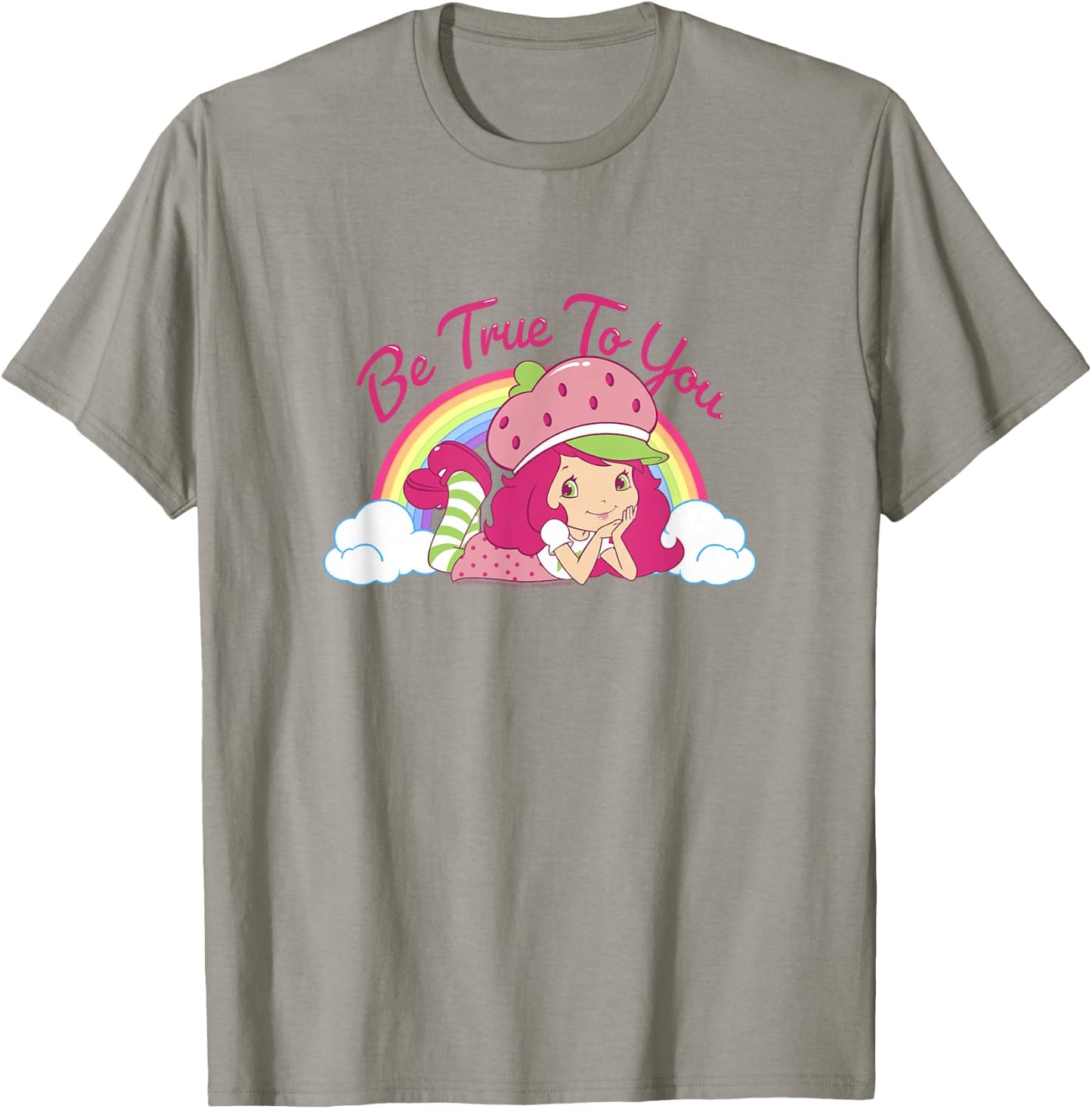 Strawberry Shortcake Be True To You Vintage Rainbow Cutie T-Shirt - T-Shirt | Sand