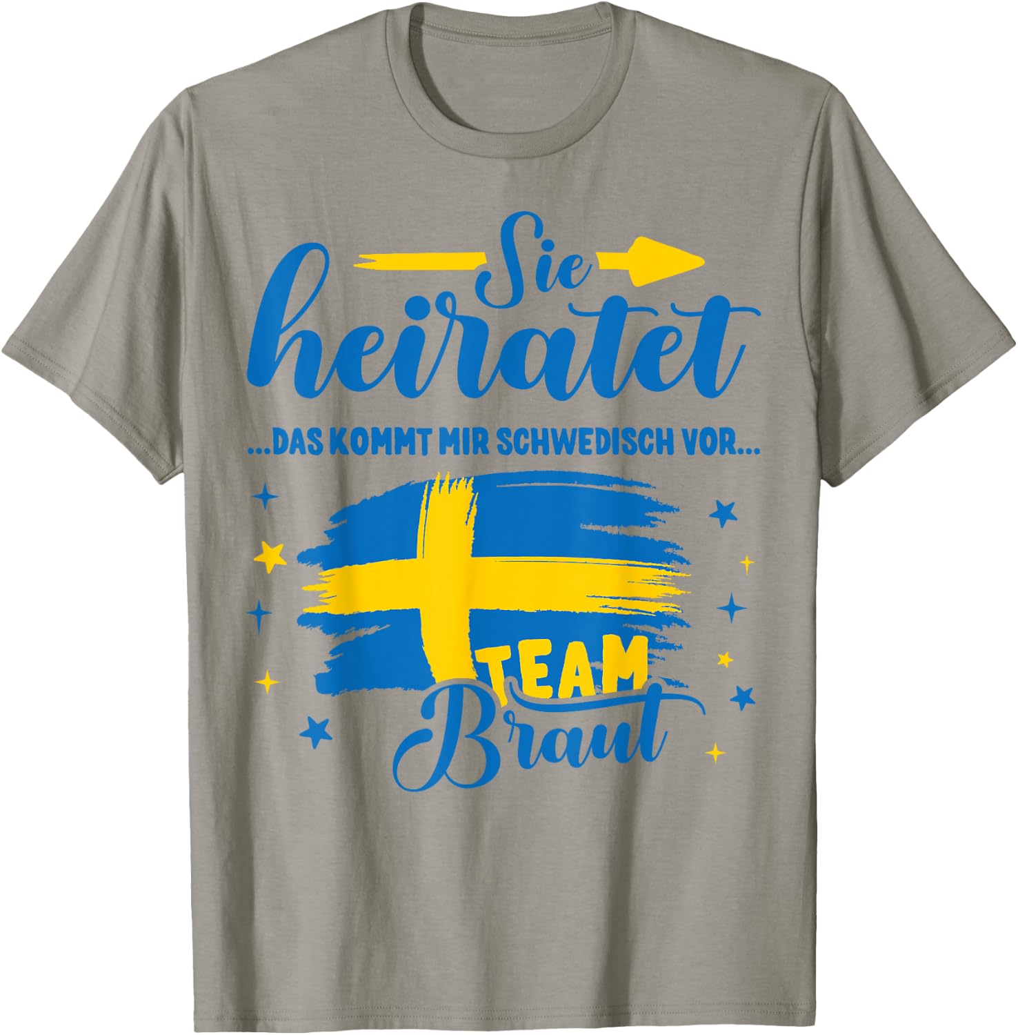 JGA Frauen Schweden Poltern Junggesellinnenabschied T-Shirt - T-Shirt | Sand