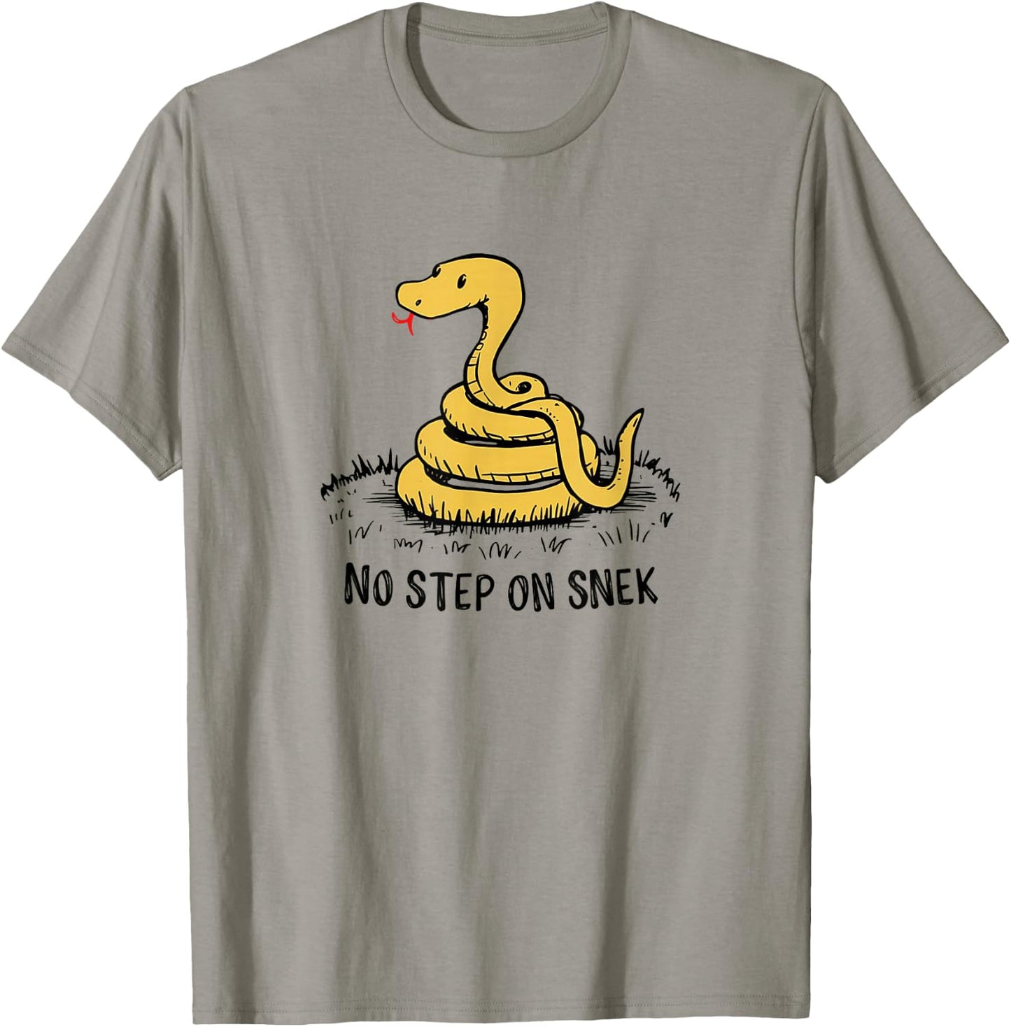 No Step on Snek Funny Parody Meme T-Shirt - T-Shirt | Sand