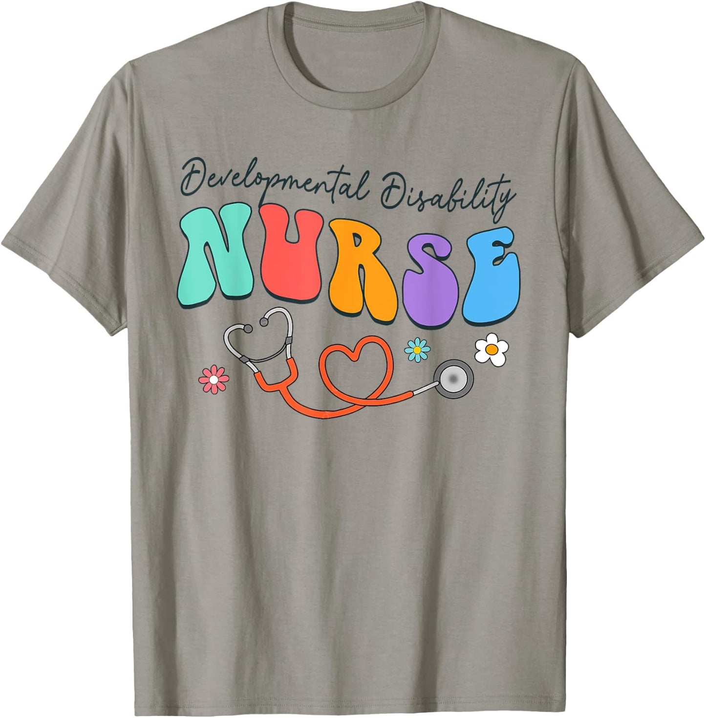 Developmental Disability Nurse Squad Nurse Life Nursing T-Shirt - T-Shirt | Sand