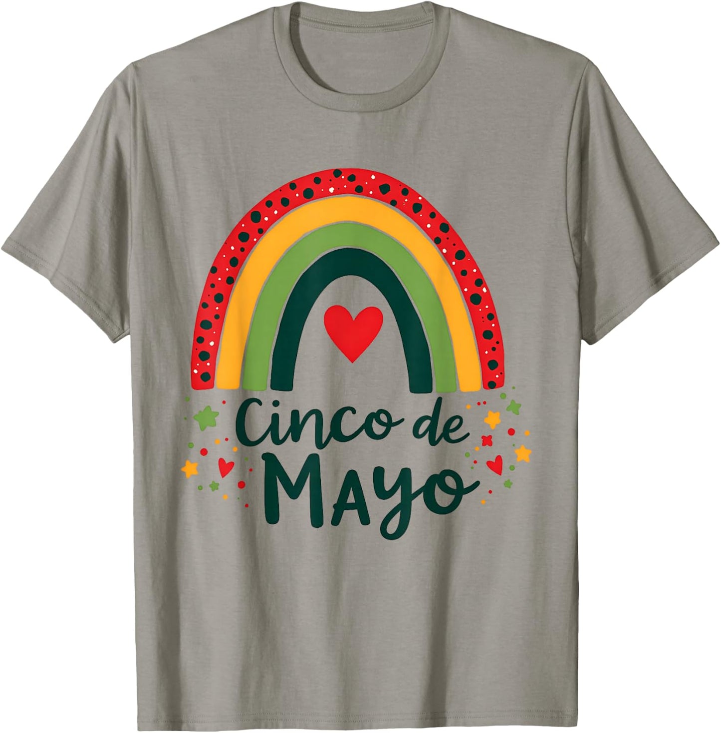 Cinco De Mayo Mexican Rainbow Leopard Teacher Mexico Themed T-Shirt - T-Shirt | Sand