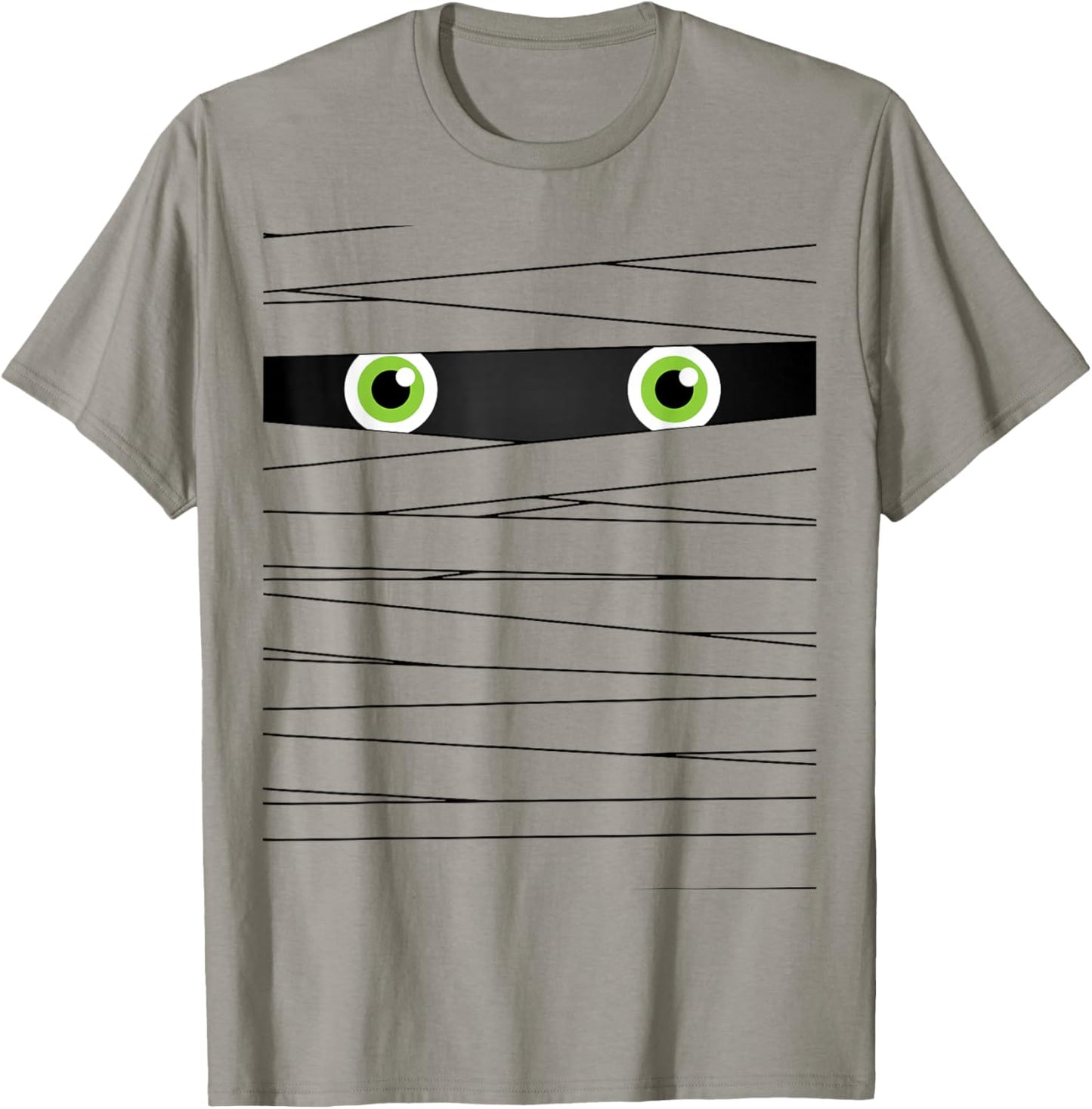 Easy Halloween Costume - Mummy Wrap Face T-Shirt - T-Shirt | Sand