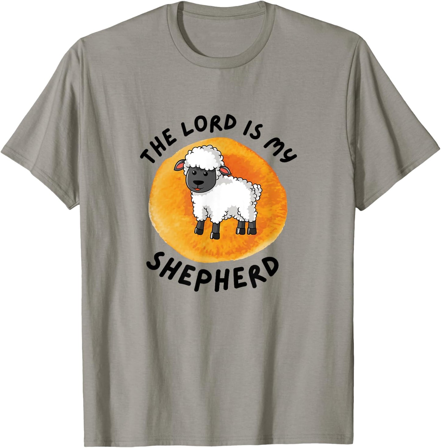 Psalm 23 For Kids Cute Sheep The Lord Is My Shepherd Bible T-Shirt - T-Shirt | Sand