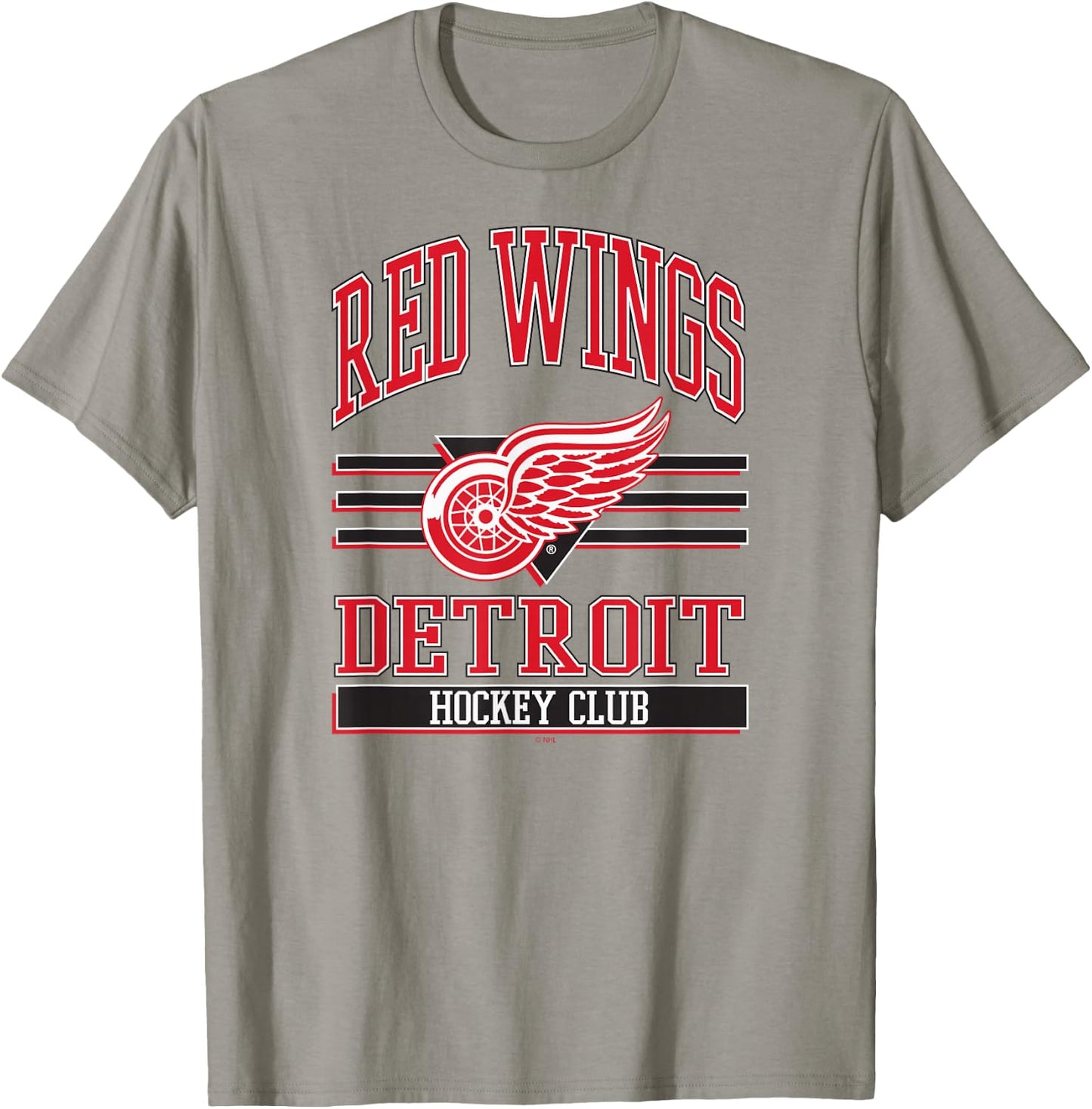 Detroit Red Wings Hockey Club Gray Officially Licensed T-Shirt - T-Shirt | Sand