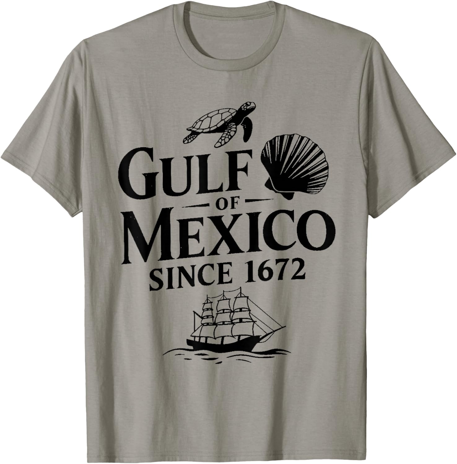 Gulf of Mexico since 1672 - Retro Gulf Mexico Forever , white, S T-Shirt - T-Shirt | Sand
