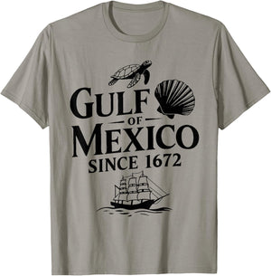 Gulf of Mexico since 1672 - Retro Gulf Mexico Forever , white, S T-Shirt - T-Shirt | Sand