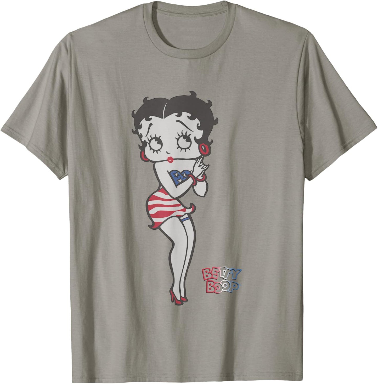 Betty Boop 4th Of July Red White & Betty T-Shirt - T-Shirt | Sand