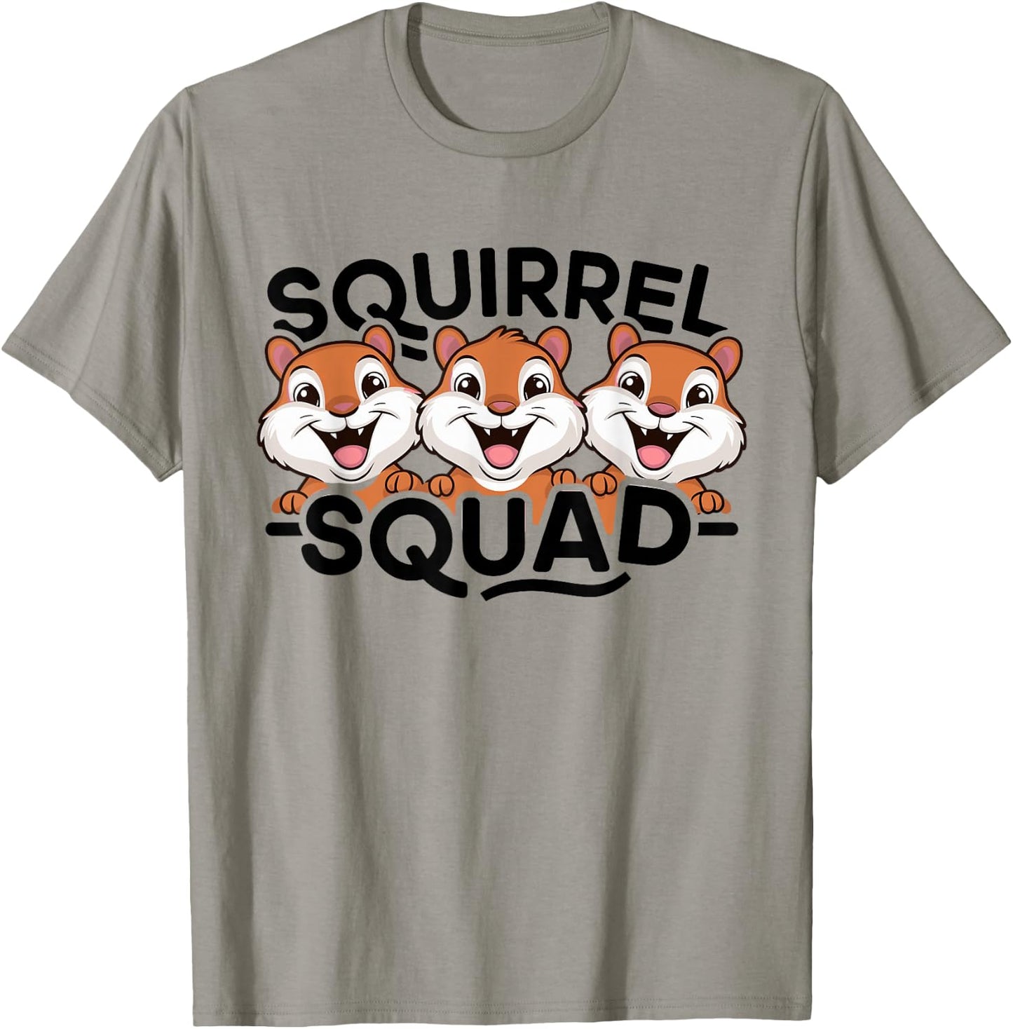Squirrel Squad Design for Squirrel Lover Stuff Cool Squirrel T-Shirt - T-Shirt | Sand