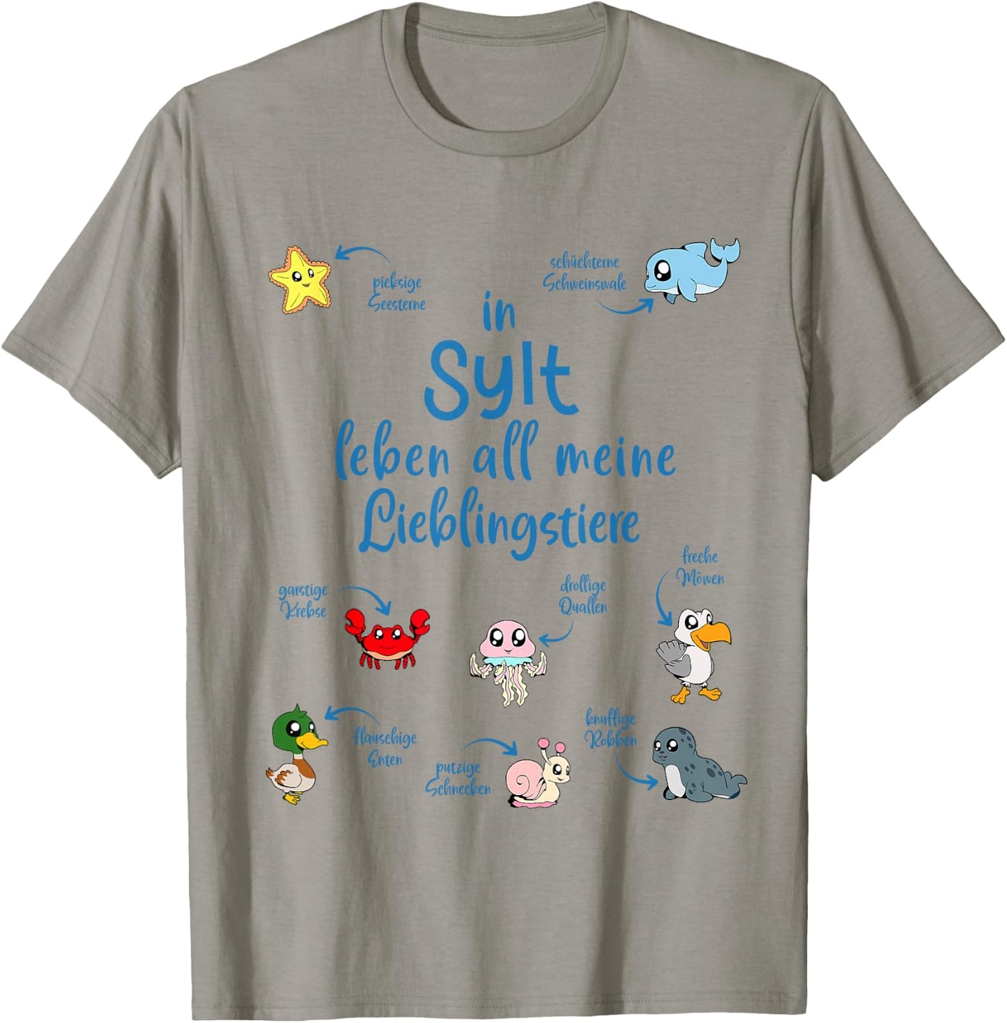 Meine Lieblingstiere in Sylt T-Shirt - T-Shirt | Sand