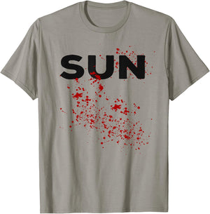 Sunday Shark Matching Group Halloween Costume T-Shirt - T-Shirt | Sand