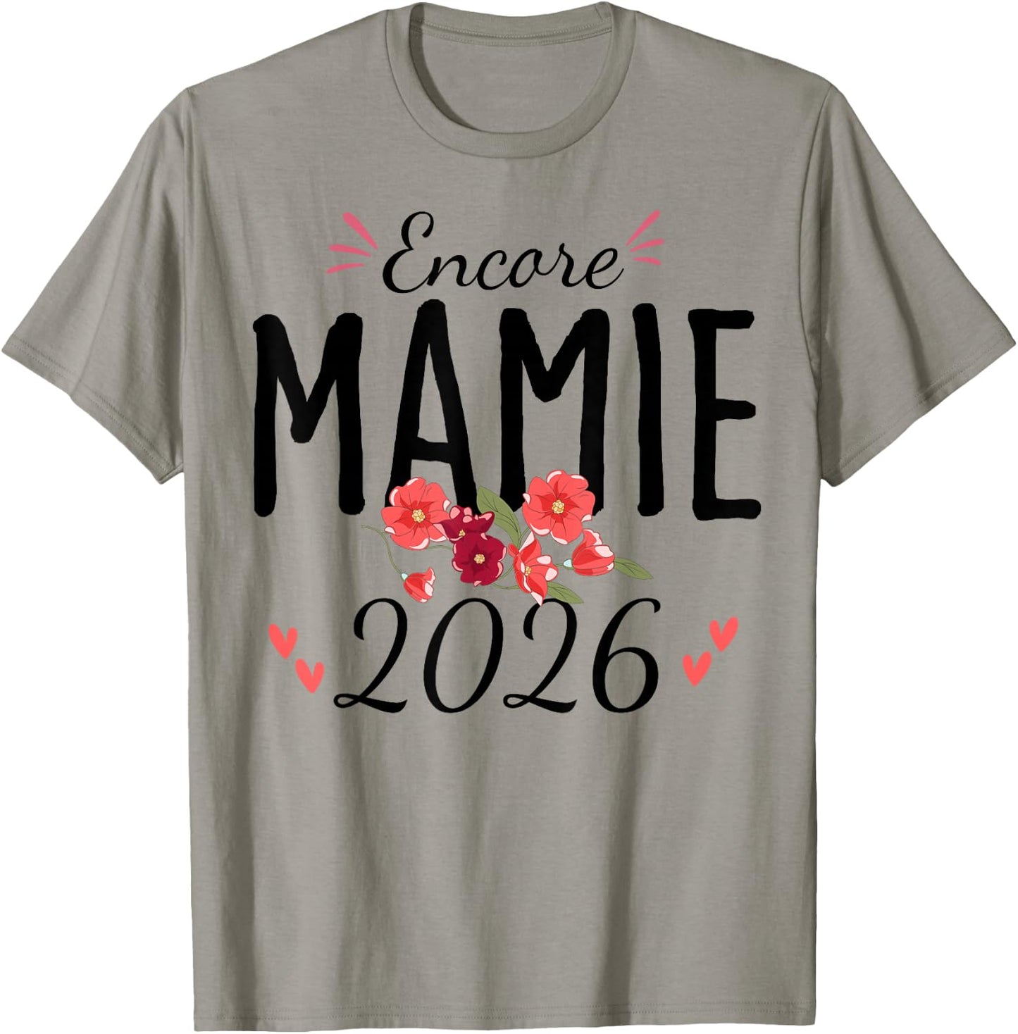 Encore Granny 2026 Announcement Pregnancy Grandmother T-Shirt - T-Shirt | Sand