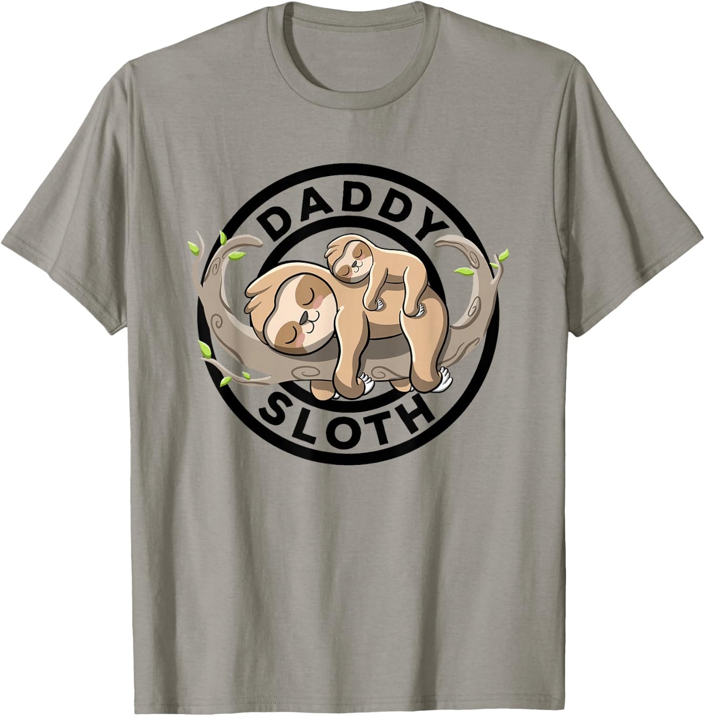 Daddy Sloth Dad Sloth Family Matching Sloth Lover Cute Sloth T-Shirt - T-Shirt | Sand