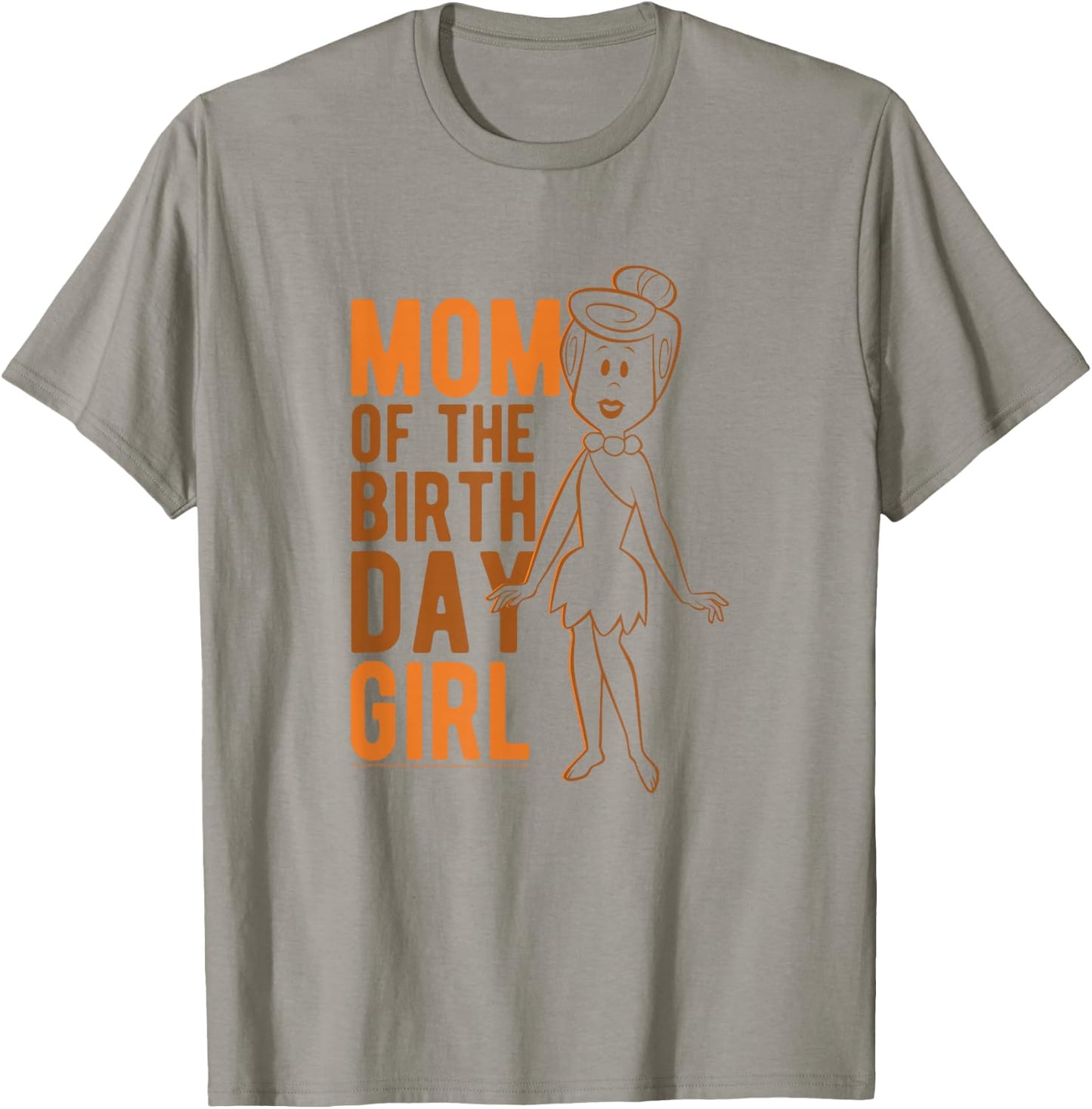 The Flintstones Wilma Flintstone Mom of The Birthday Girl T-Shirt - T-Shirt | Sand