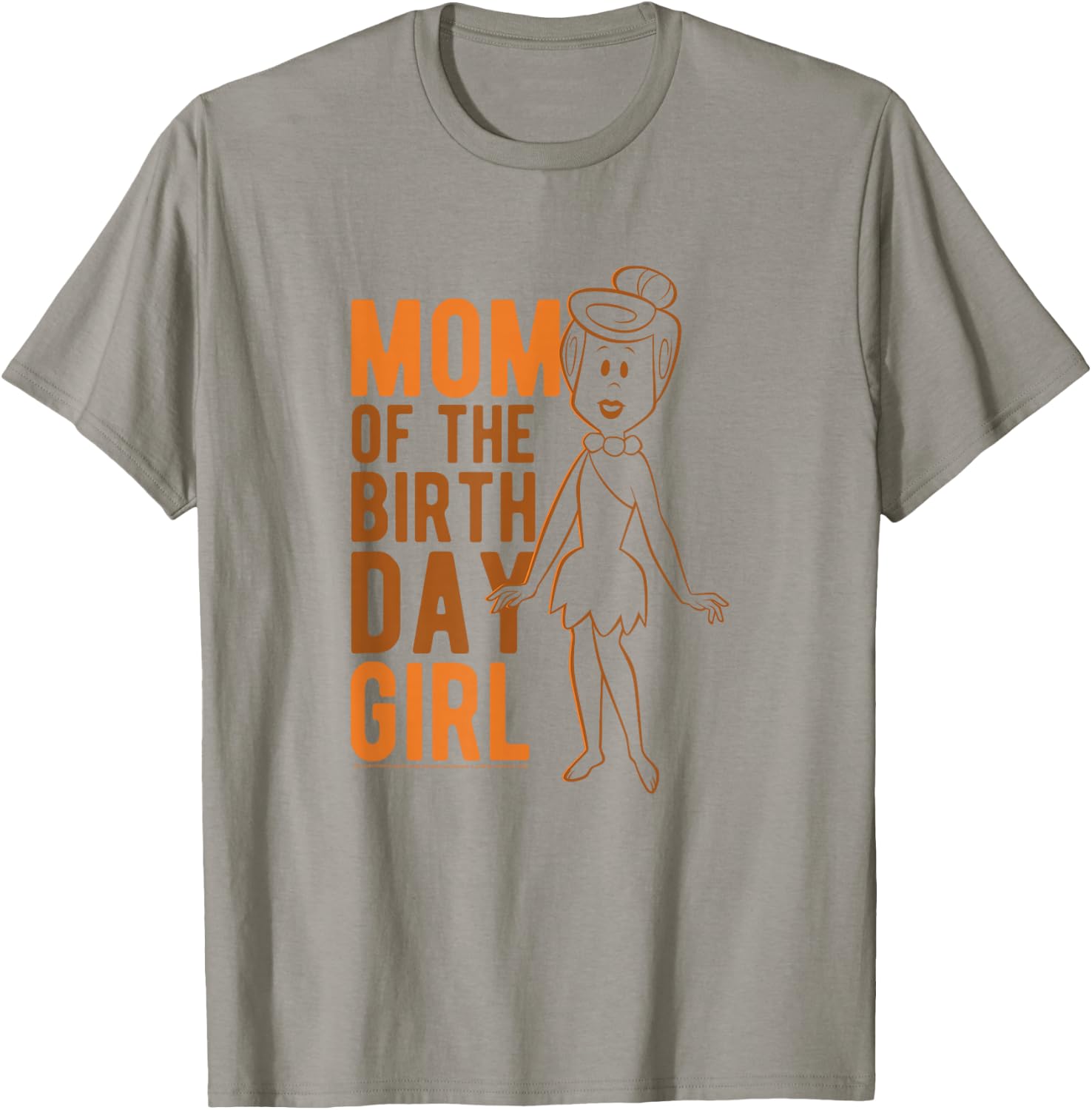 The Flintstones Wilma Flintstone Mom of The Birthday Girl T-Shirt - T-Shirt | Sand