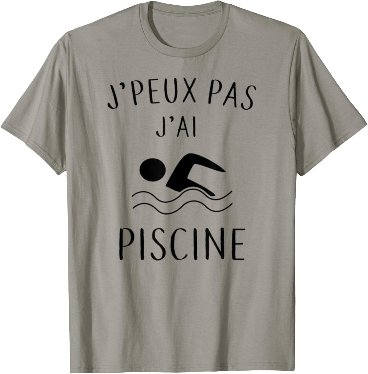Je peux pas j'ai piscine - Funny Swimming Gift , white, S T-Shirt - T-Shirt | Sand