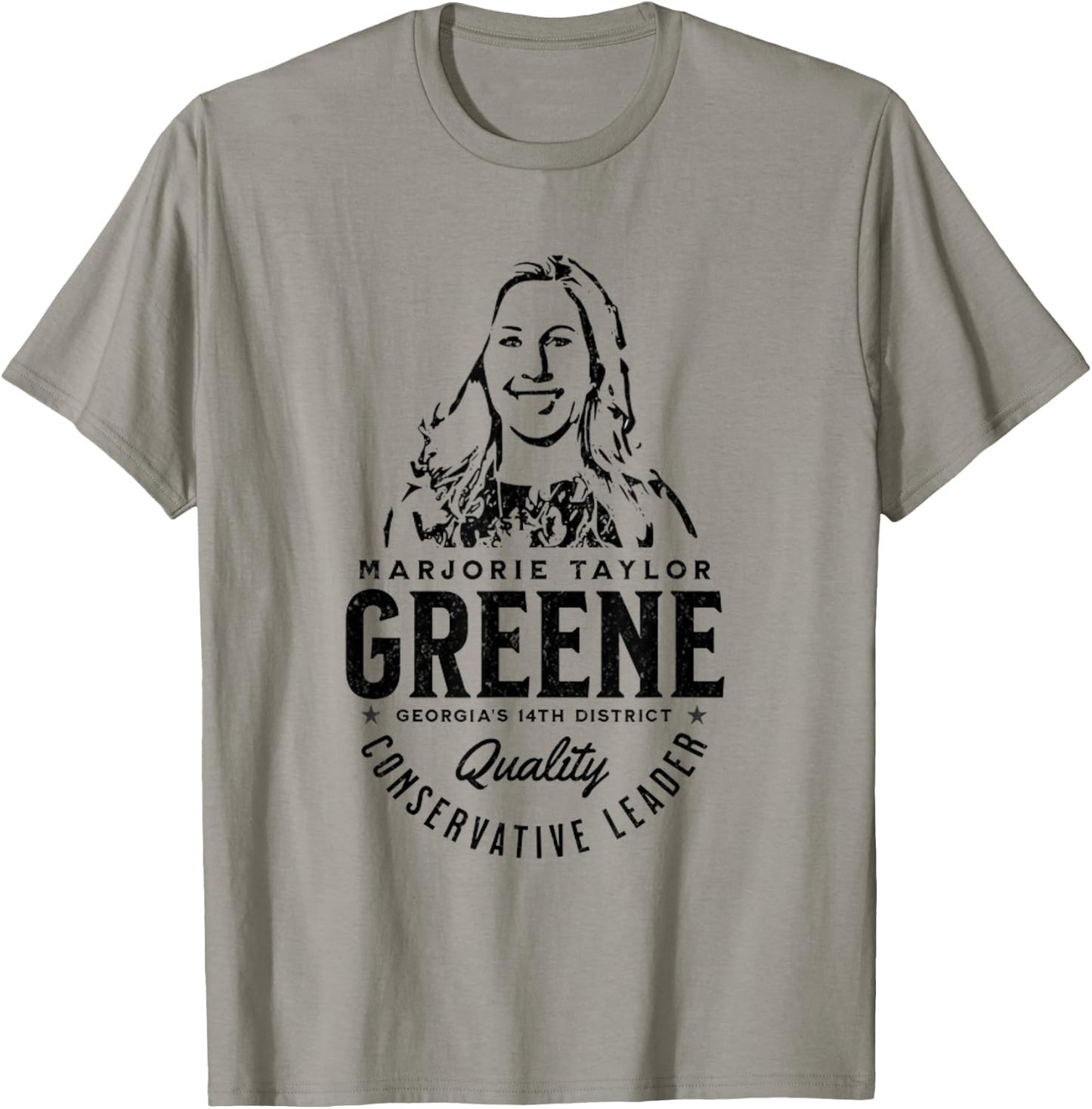 Marjorie Taylor Greene MTG Quality Conservative Leader T-Shirt - T-Shirt | Sand