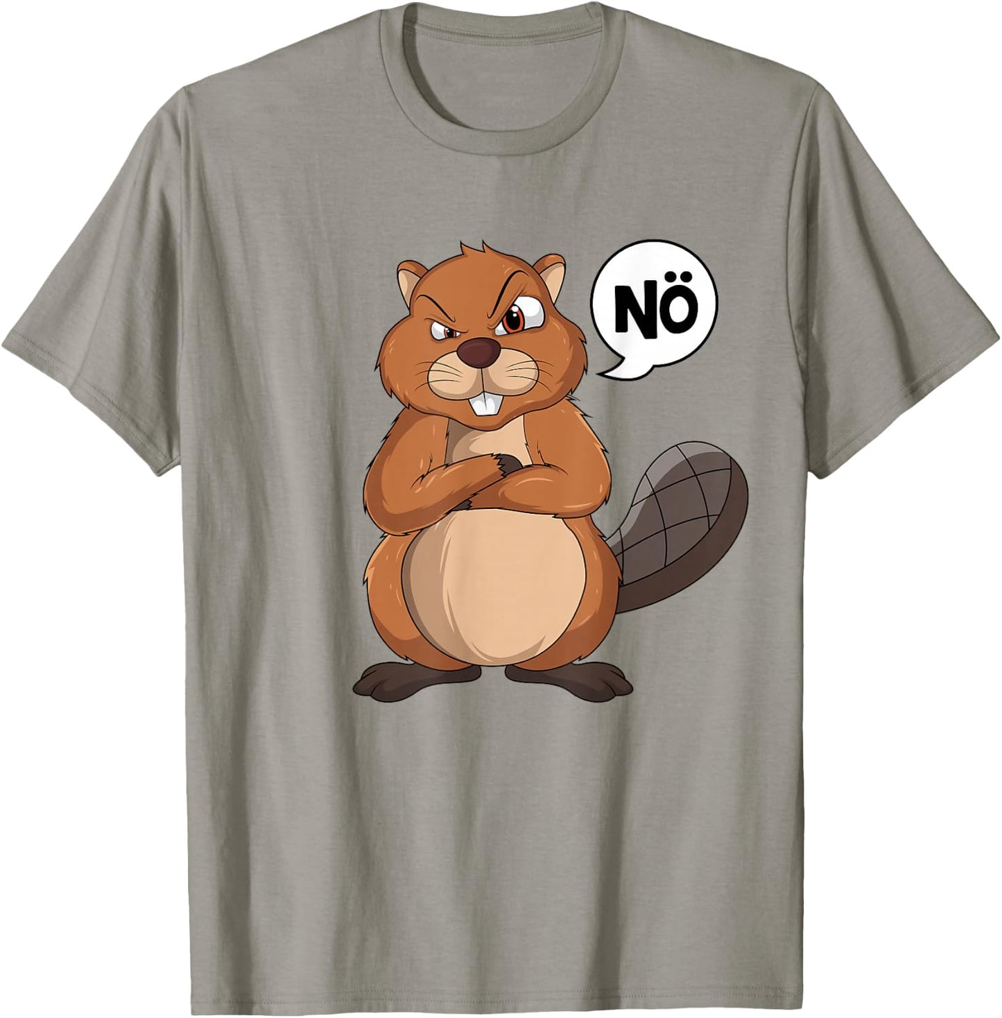 Biber Nö Kinder Jungen Mädchen T-Shirt - T-Shirt | Sand