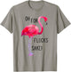 Oh For Flocks Sake Flamingo Funny Pink Color Bird T-Shirt - T-Shirt | Sand