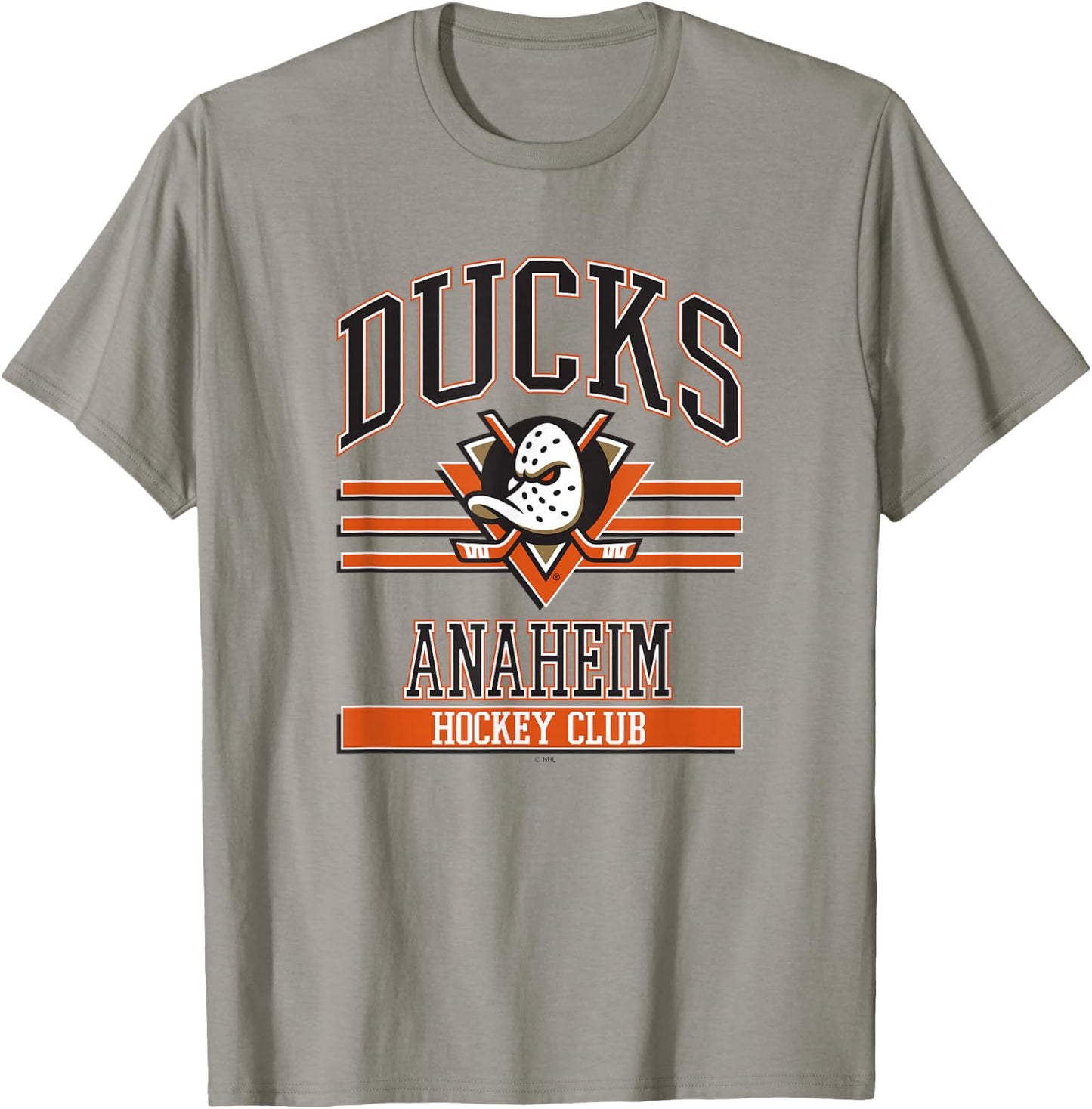 Anaheim Ducks Hockey Club Gray Officially Licensed T-Shirt - T-Shirt | Sand