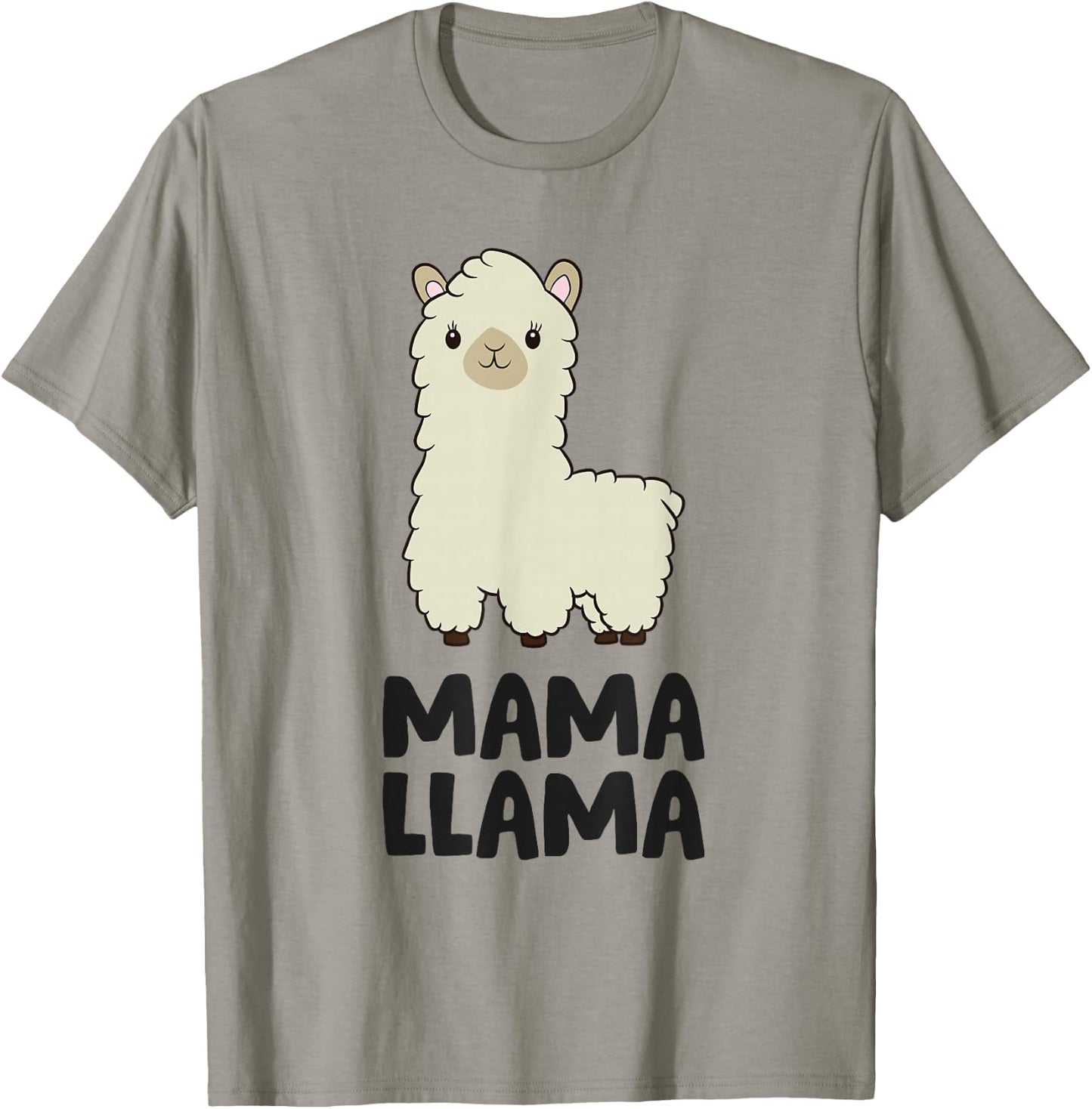 Mama LLlama Women Girls T-Shirt - T-Shirt | Sand