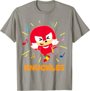 Sonic & Friends Knuckles Built Different T-Shirt - T-Shirt | Sand