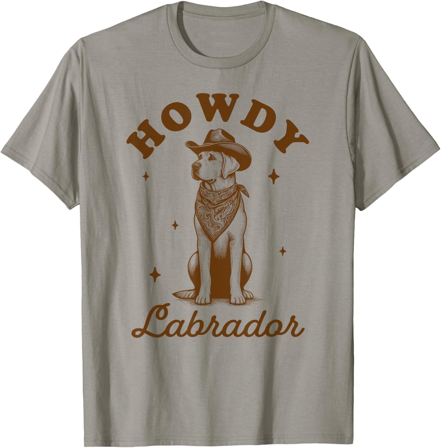 Labrador Lover Lab Mom Country Western Life Howdy Labrador T-Shirt - T-Shirt | Sand