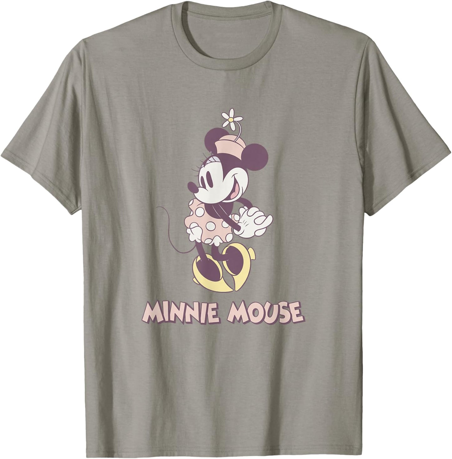 Disney Minnie Mouse Cute Pose Vintage Portrait T-Shirt - T-Shirt | Sand