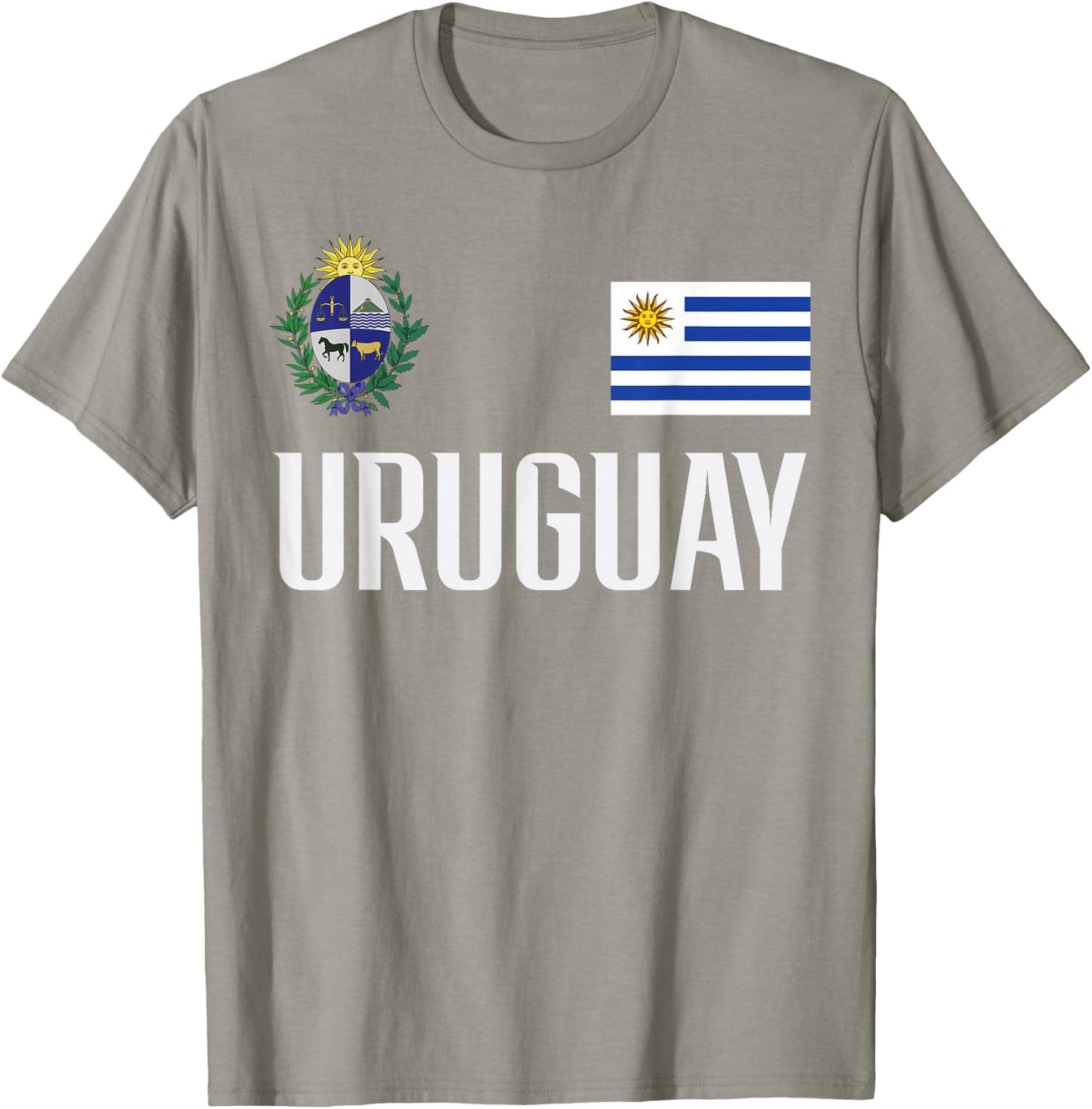 Uruguay Flag Uruguayan Football Soccer Fan Men Women Kids T-Shirt - T-Shirt | Sand
