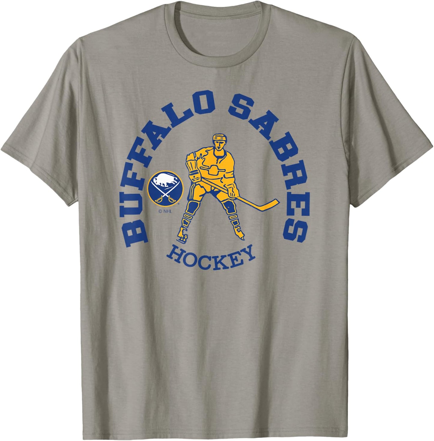 Buffalo Sabres Edge Gray Officially Licensed T-Shirt - T-Shirt | Sand
