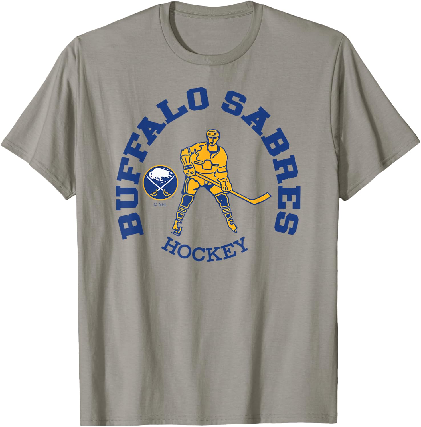 Buffalo Sabres Edge Gray Officially Licensed T-Shirt - T-Shirt | Sand