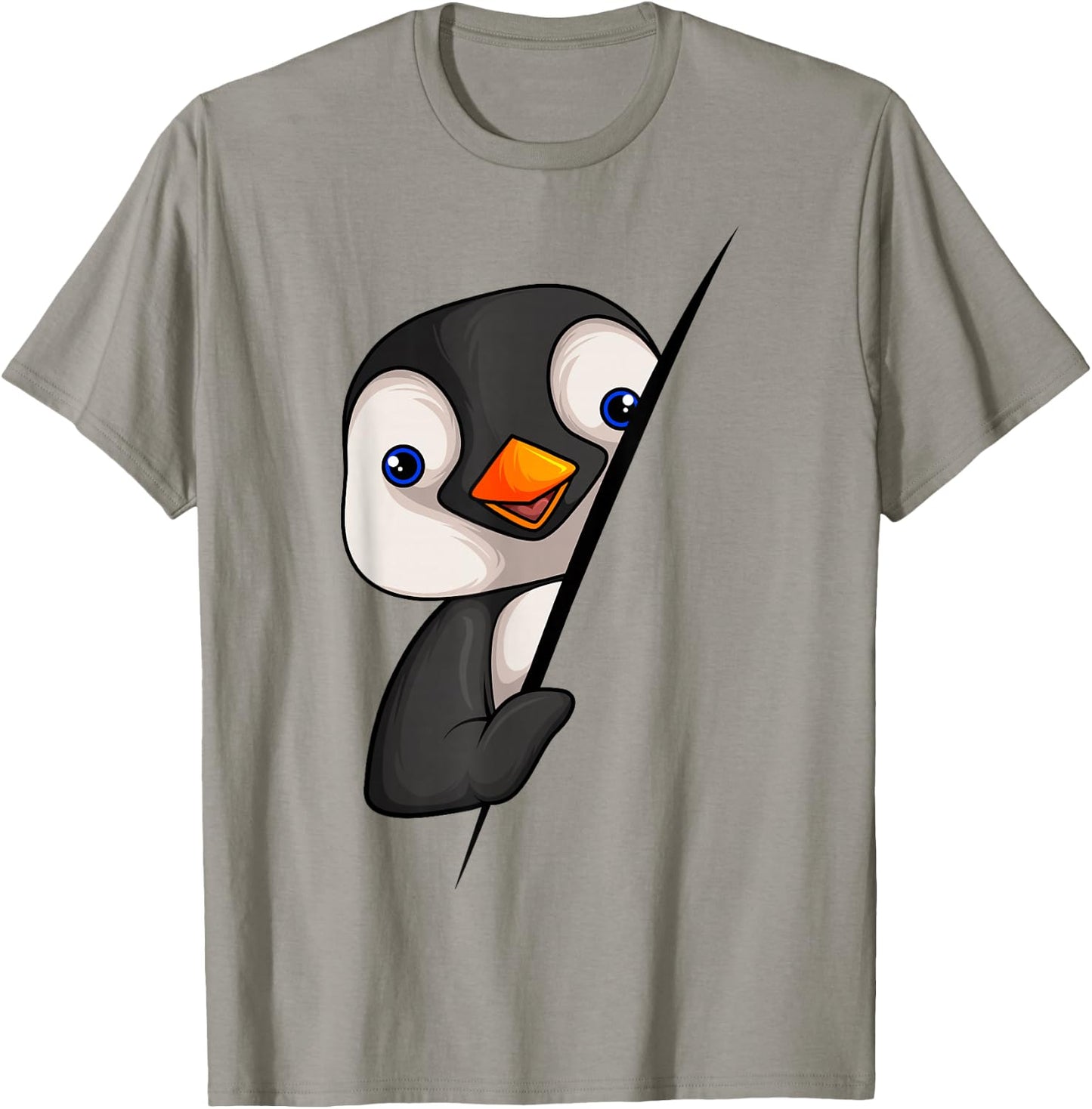 Pinguin Mädchen Jungen Kinder Damen Penguin T-Shirt - T-Shirt | Sand