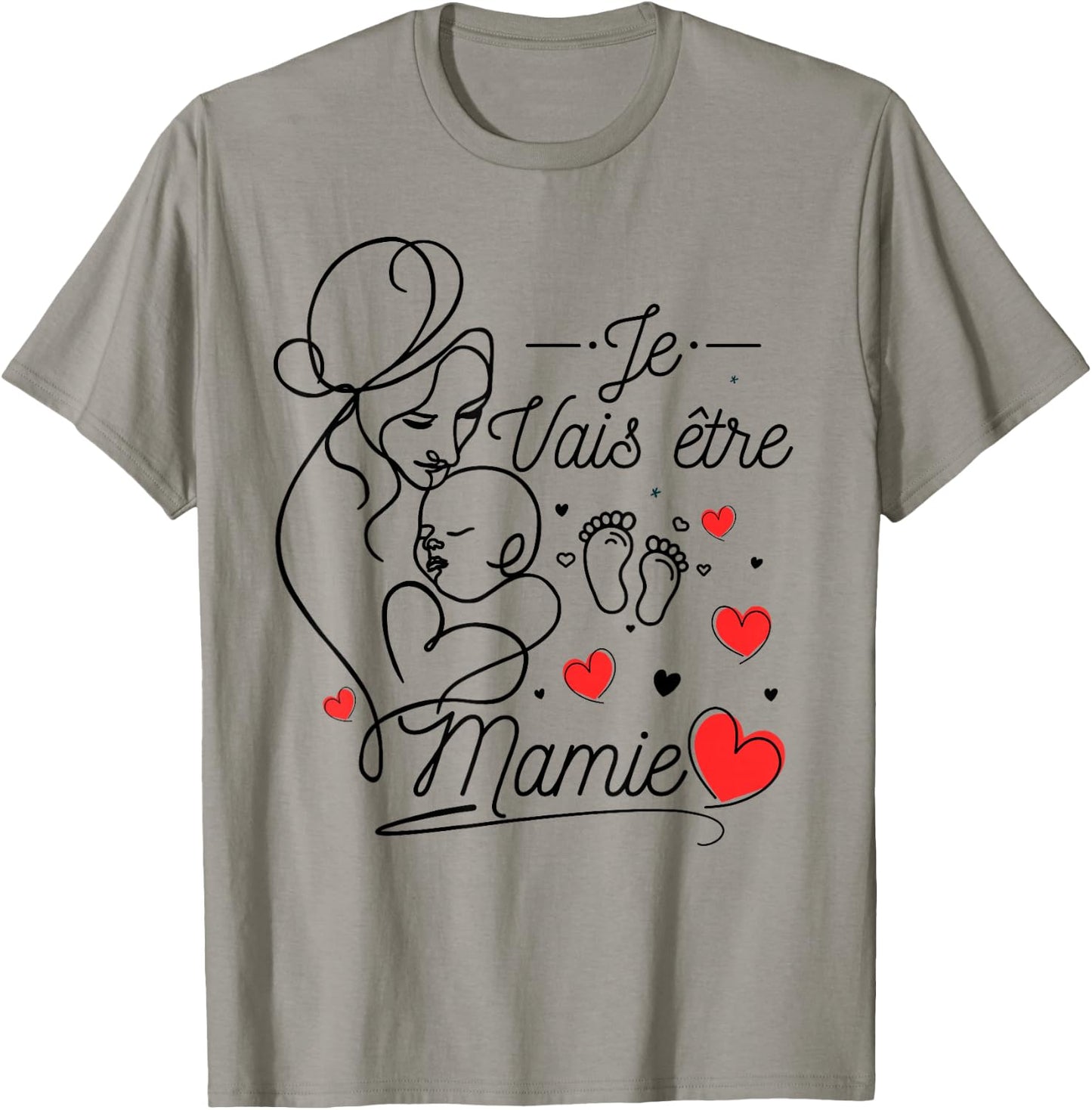 Future Granny 2025 Gift Announcement Pregnancy Grandma , white, S T-Shirt - T-Shirt | Sand
