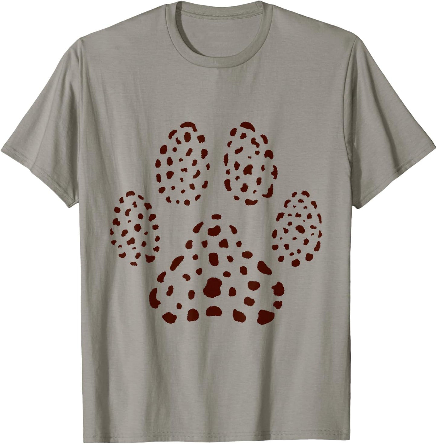 Dog Paw Brown Spots Dalmatian T-Shirt - T-Shirt | Sand
