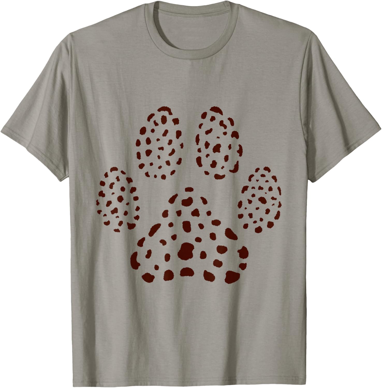 Dog Paw Brown Spots Dalmatian T-Shirt - T-Shirt | Sand