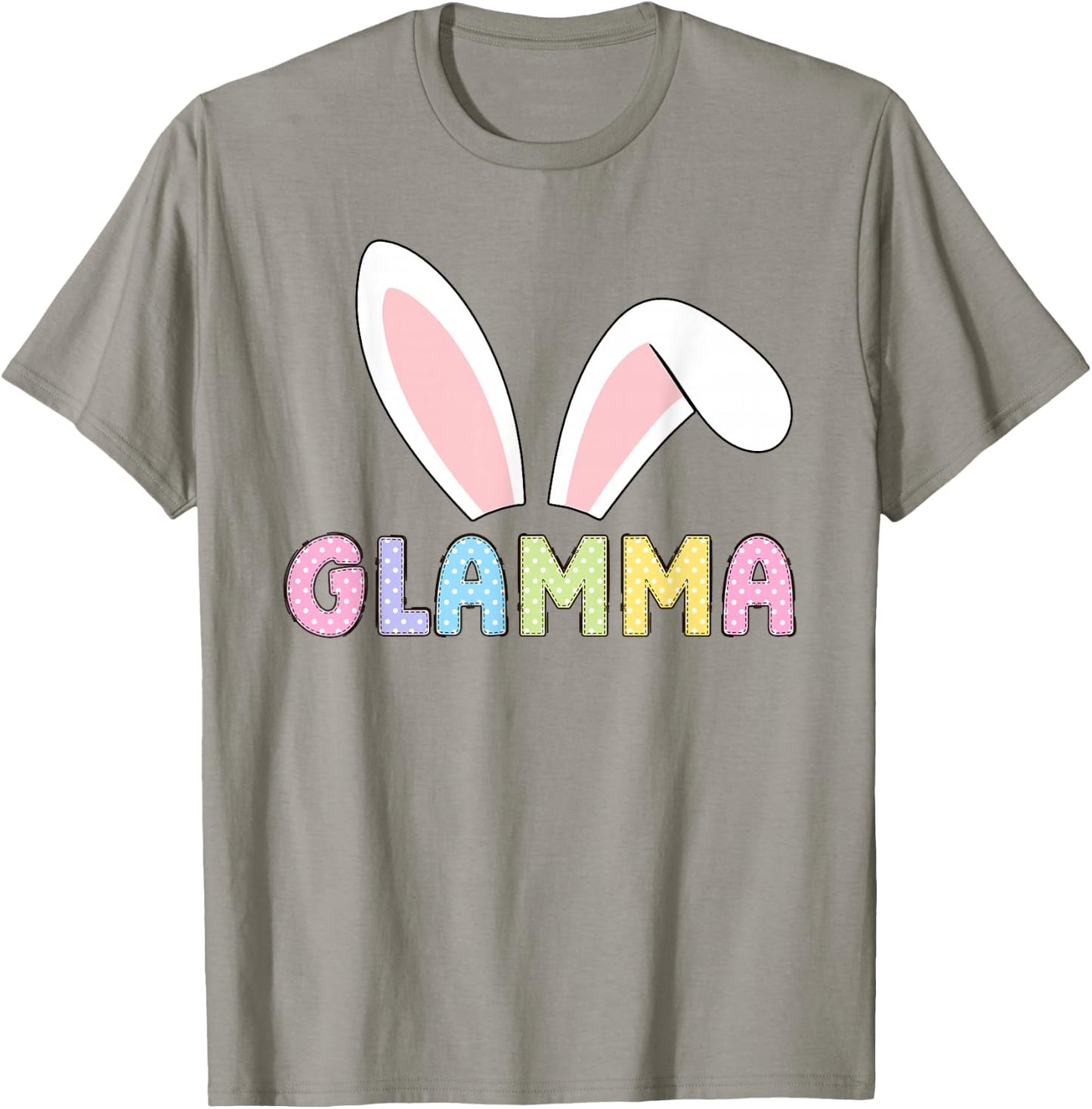 Cute Glamma Happy Easter Bunny Matching Family Outfit T-Shirt - T-Shirt | Sand