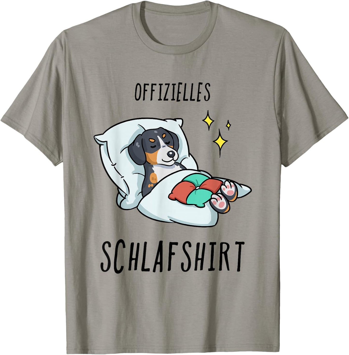 Large Swiss Mountain Dog Pyjamas , gray T-Shirt - T-Shirt | Sand