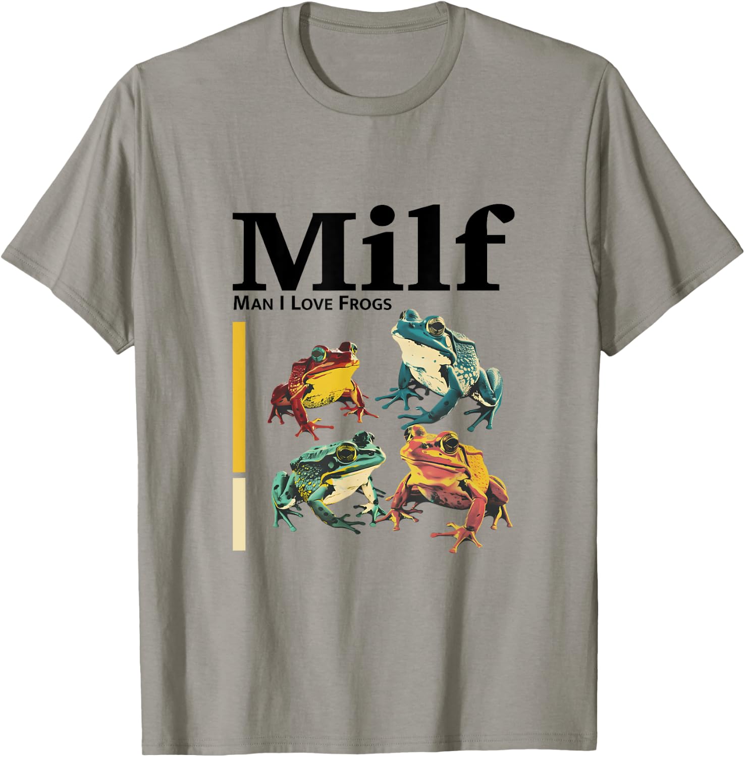 MILF - Funny Man I Love Frogs , white, S T-Shirt - T-Shirt | Sand