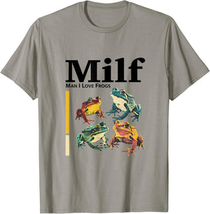 MILF - Funny Man I Love Frogs , white, S T-Shirt - T-Shirt | Sand