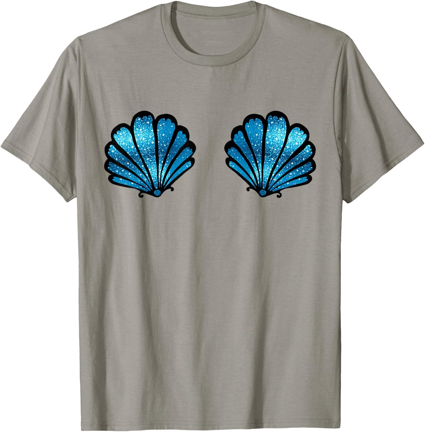 Mermaid, Seashell, Sea, Shell, Bikini, Carnival, Halloween T-Shirt - T-Shirt | Sand