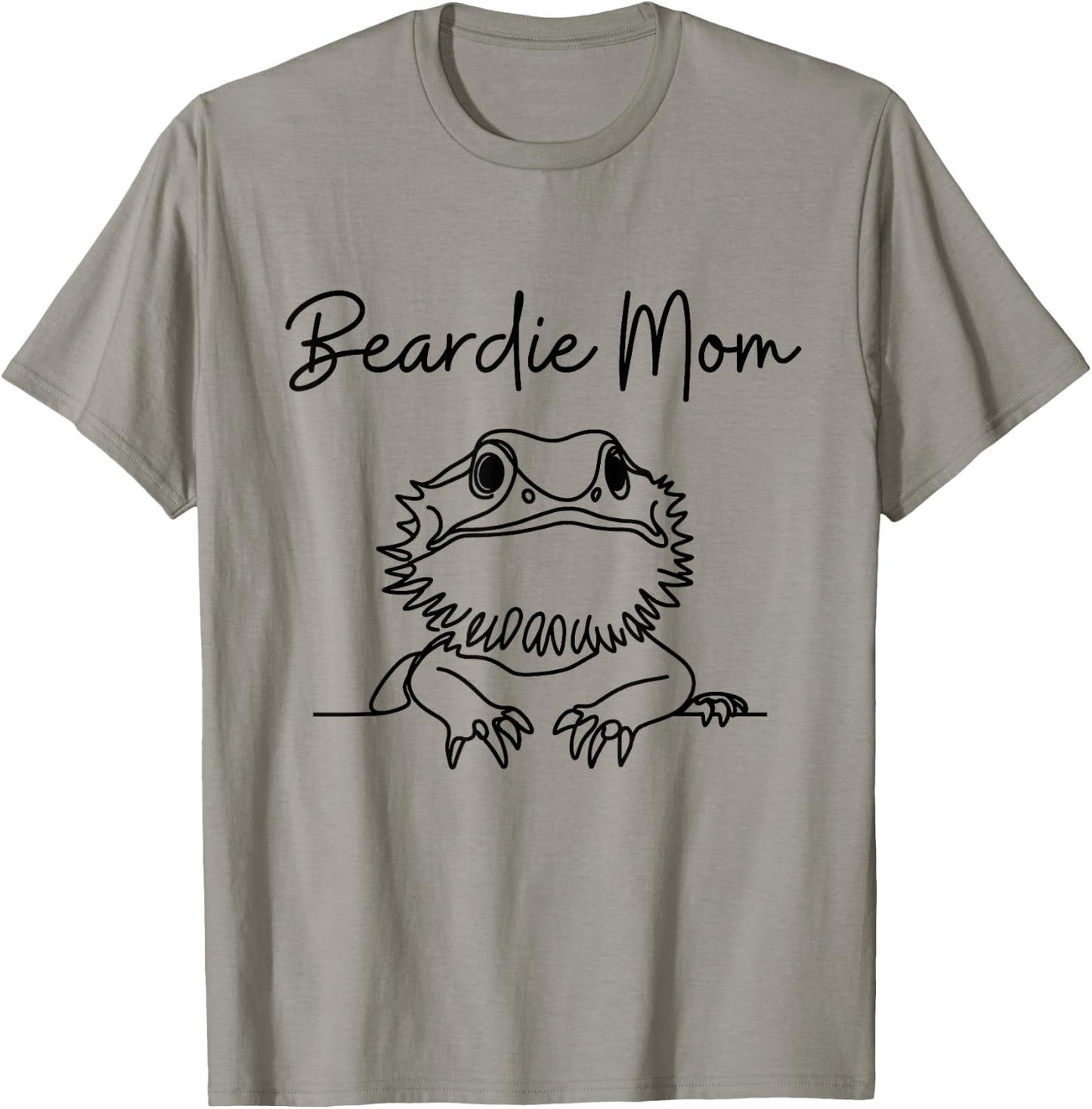 Cute Bearded Dragon Reptile Mom , Beardie Lizard T-Shirt - T-Shirt | Sand