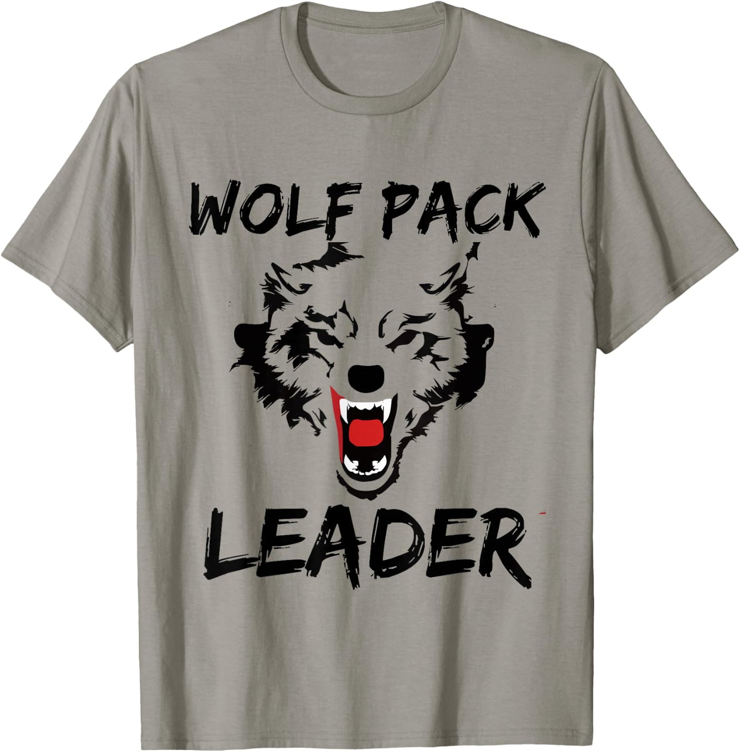 Funny Wolf Pack Leader Novelty Gift Men Women Kids T-Shirt - T-Shirt | Sand