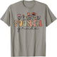 Retro Fourth Grade Teachers Leopard Back To School Student T-Shirt - T-Shirt | Sand