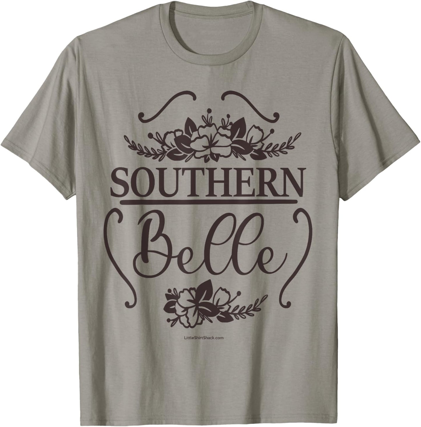 Southern Belle. South Country Funny T-Shirt - T-Shirt | Sand