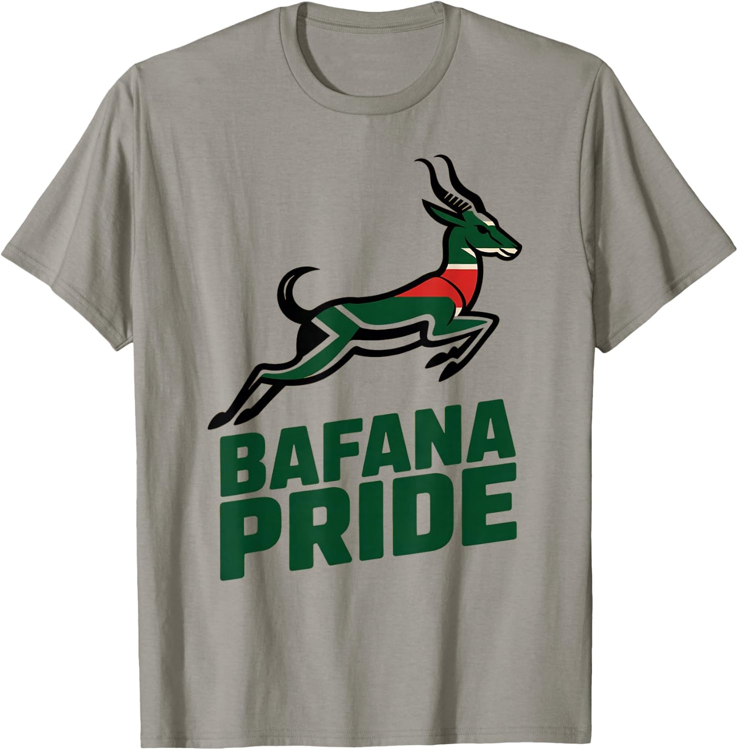 Proud South Africa BAFANA Pride Cheer Favorite Country T-Shirt - T-Shirt | Sand