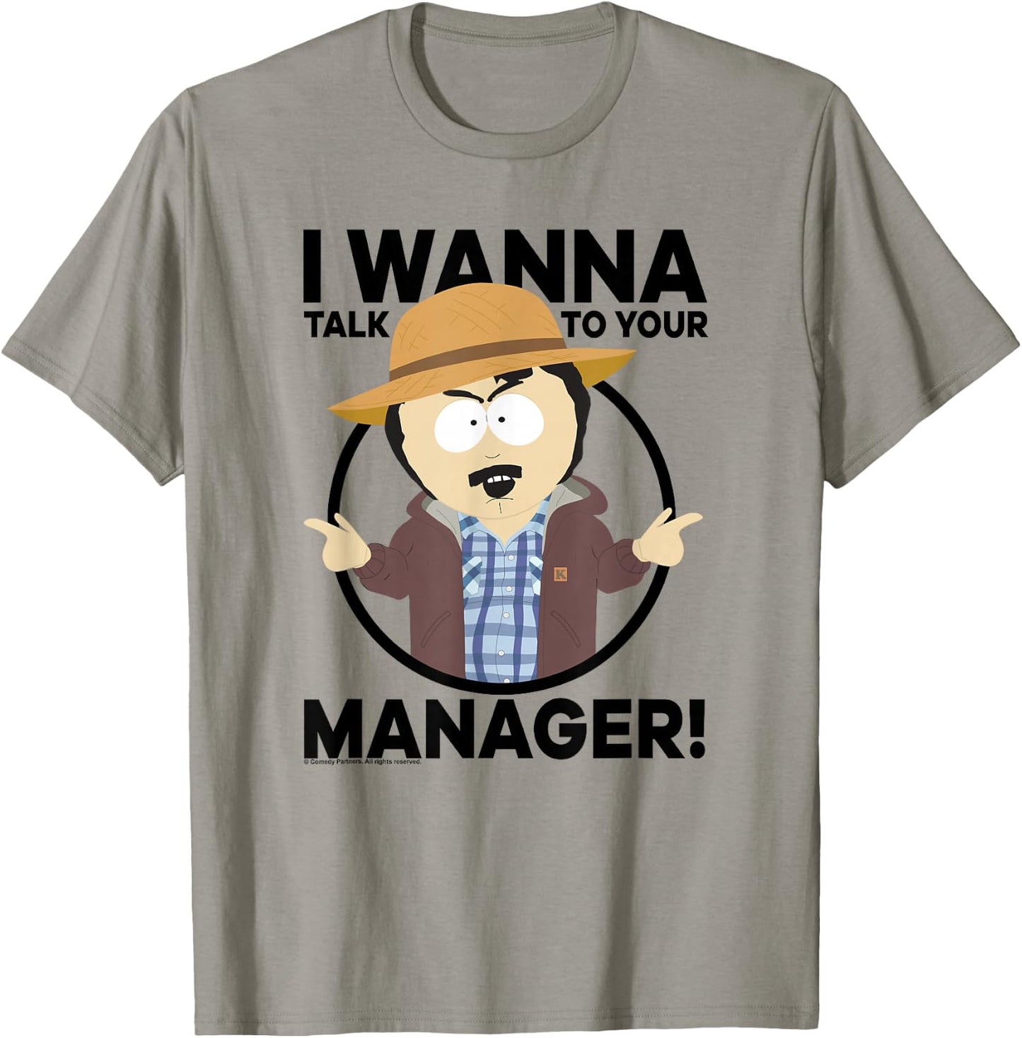 South Park Talk to Your Manager T-Shirt - T-Shirt | Sand