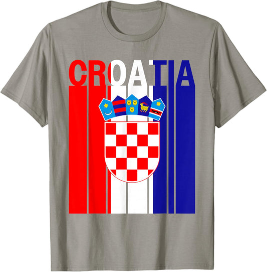 Croatia Flag T-Shirt - T-Shirt | Sand