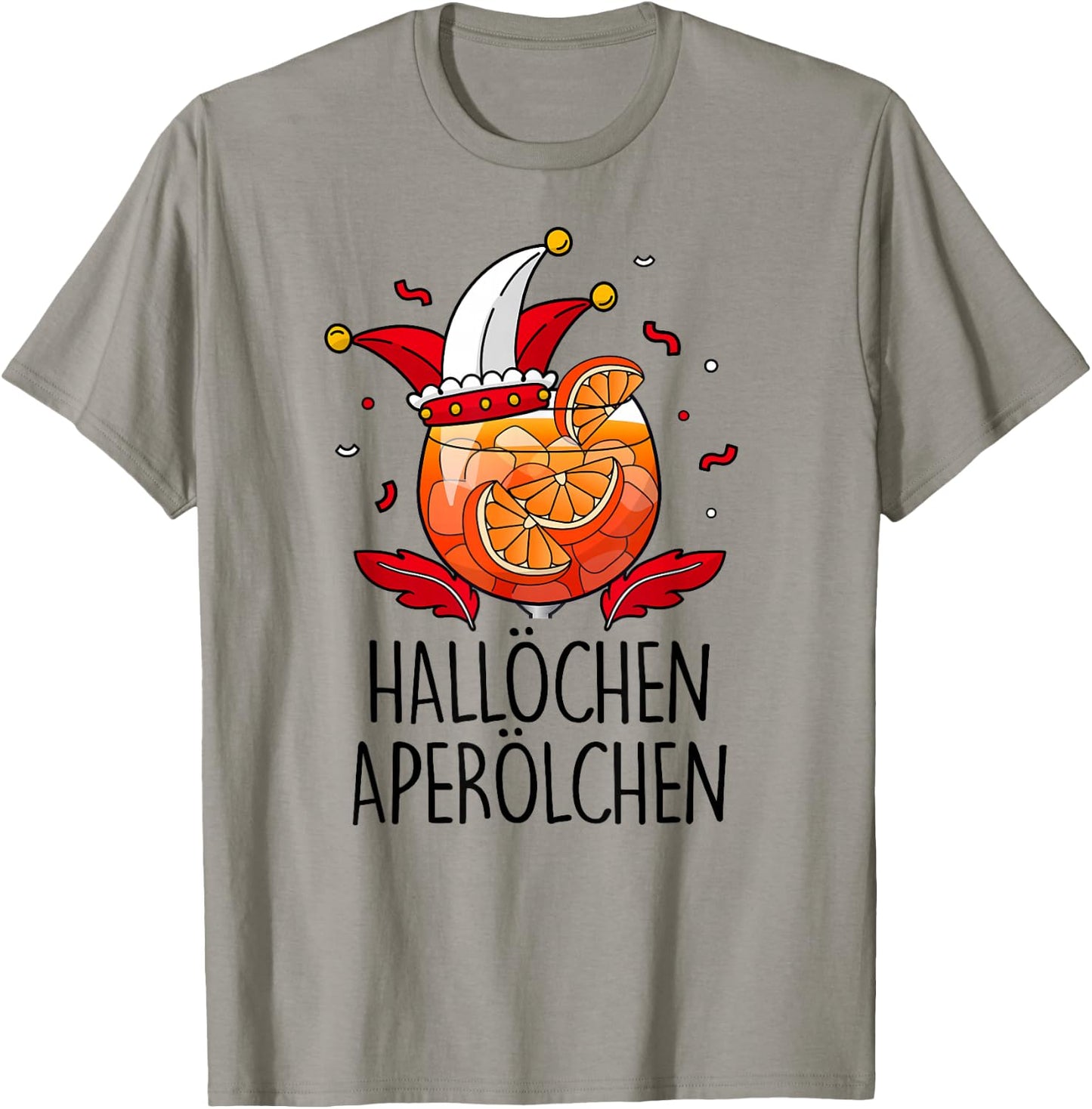 HALLÖCHEN APERÖLCHEN X Köln Carnival Fancy Dress Spray Costume , White T-Shirt - T-Shirt | Sand