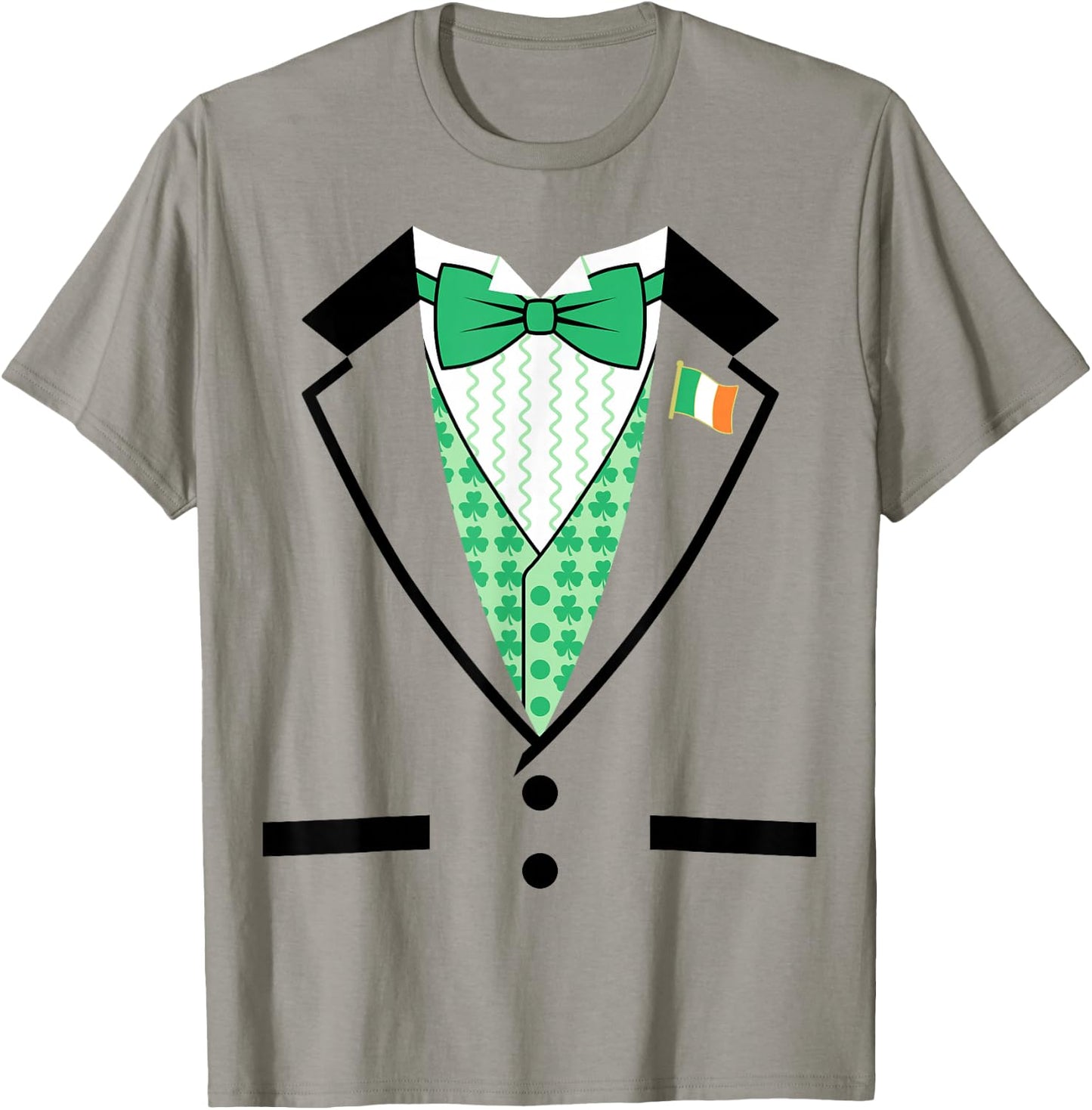 Irish Tuxedo Funny St. Patrick's Day Costume T-Shirt - T-Shirt | Sand