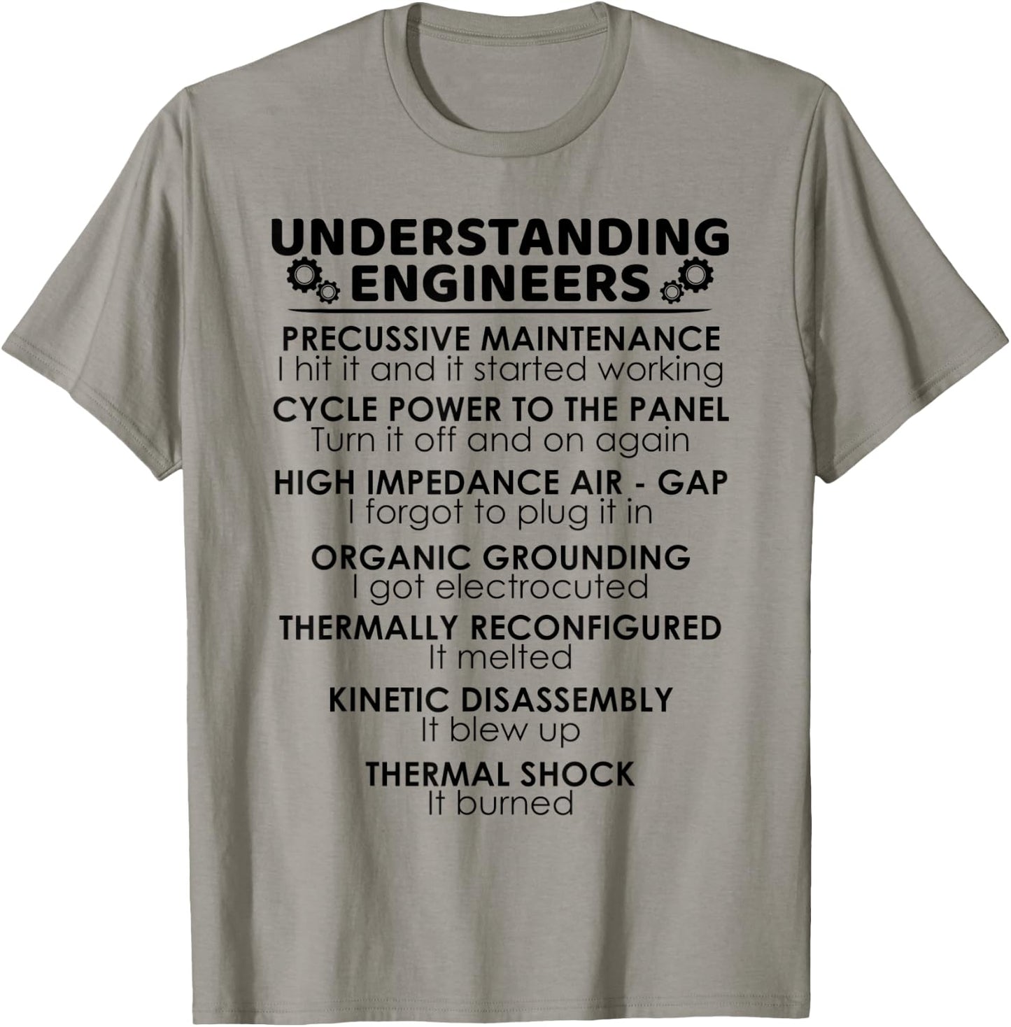 Understanding Engineers Funny Science Nerds Engineering Gift T-Shirt - T-Shirt | Sand